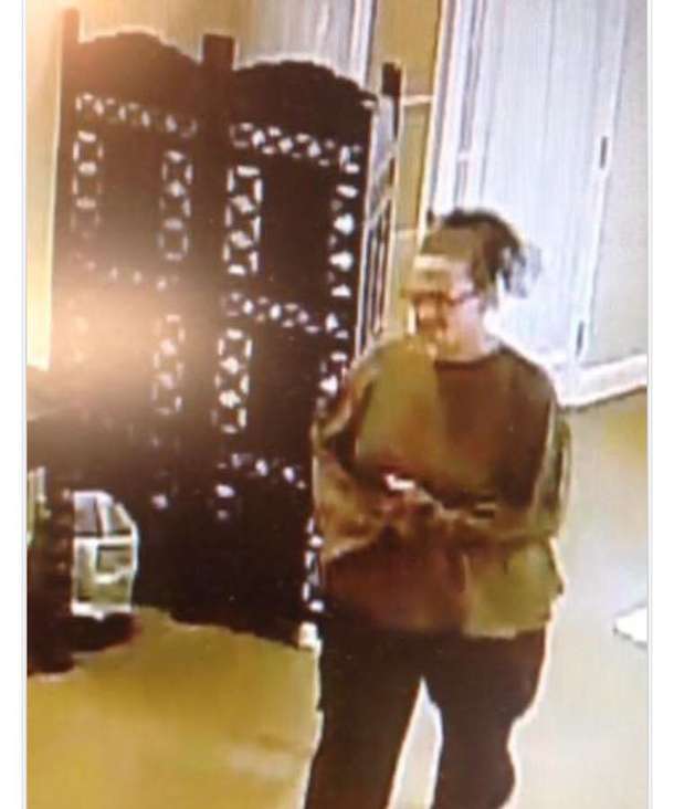 Ladra ripresa dalla telecamere di sorveglianza