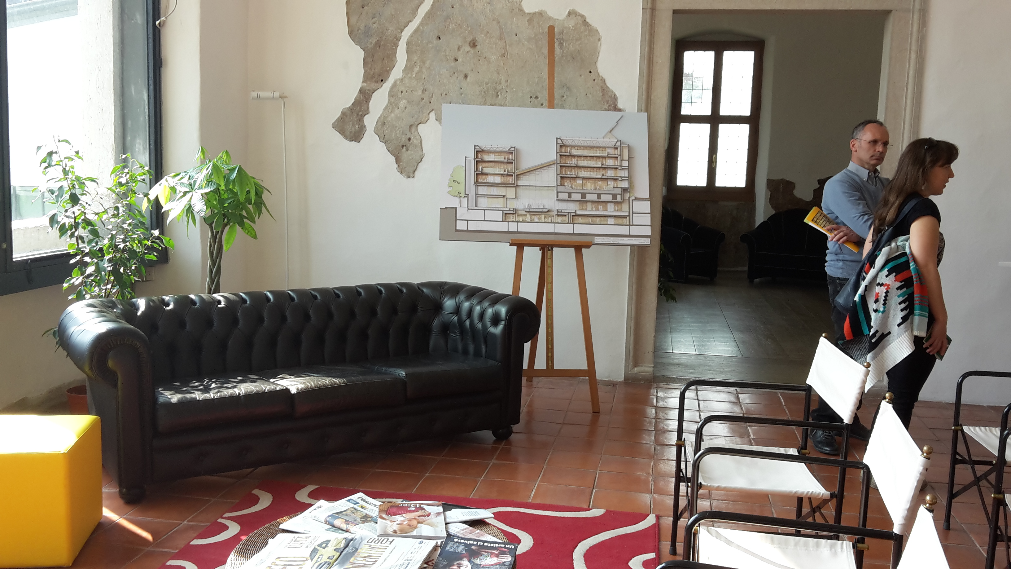 Sezione lettura + plastico nuova biblioteca di lettere