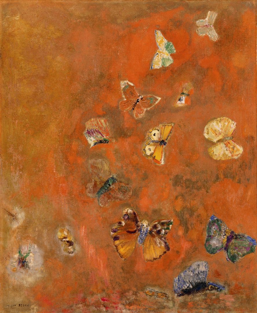 Odilon Redon - Evocazione di Farfalle