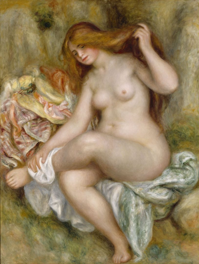 Pierre Auguste Renoir - Bagnante seduta
