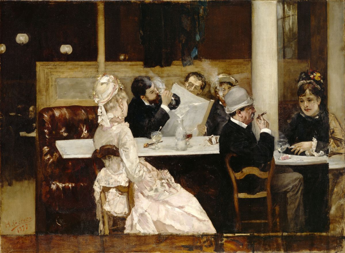 Henri Gervex - Scena nel Café a Parigi