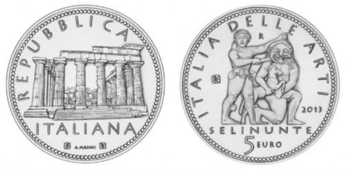 Moneta italiana da 5 euro