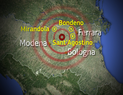 Estensione del terremoto 2012