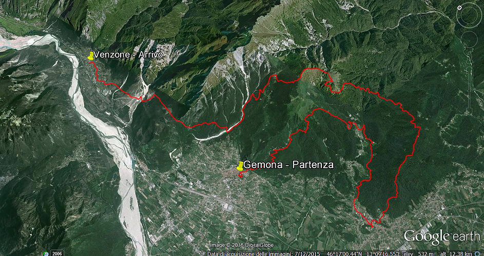 Percorso Trail dei Tre Castelli