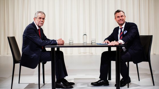 Van der Bellen e Hofer