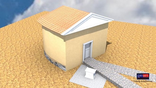 Ricostruzione della tomba 1