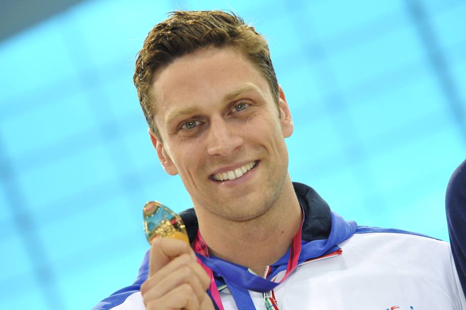 Oro nei 100 m stile libero: Luca Dotto