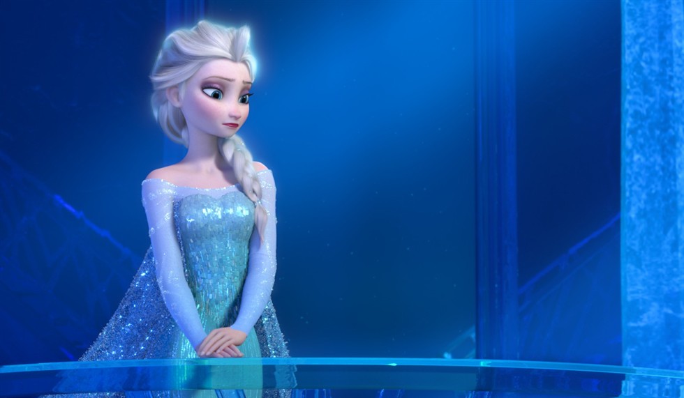 Elsa in una scena del film