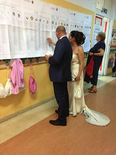 La coppia di neo sposi