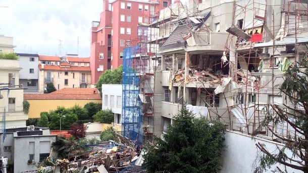 Il palazzo versa in condizioni terribili