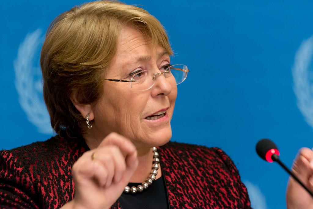 Il presidente del Cile Michelle Bachelet