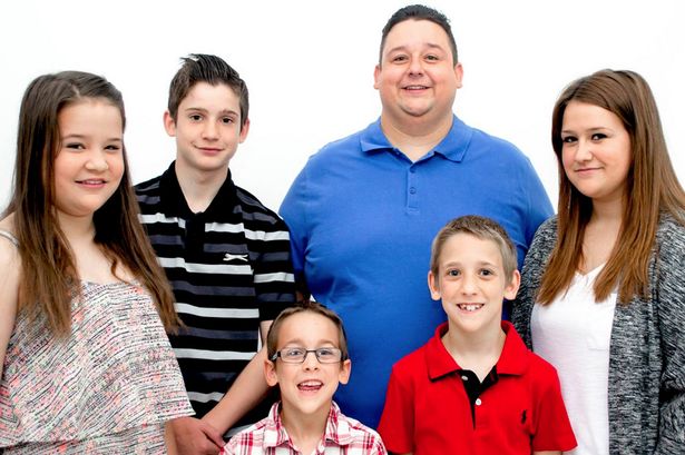 Wayne e Sarah con i figli