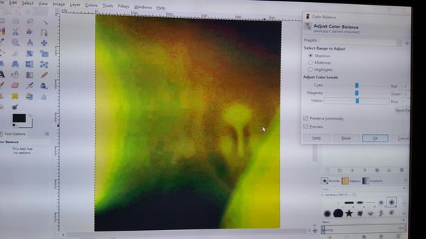 L'immagine modificata con Photoshop