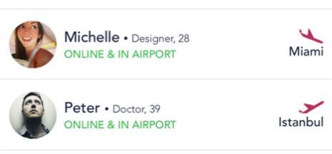 Schermata dell'applicazione