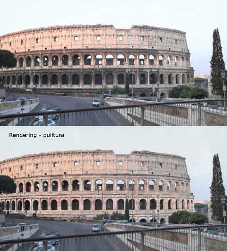 Prima e dopo il restauro esterno