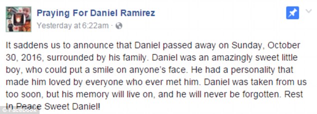 Praying for Daniel Raminez