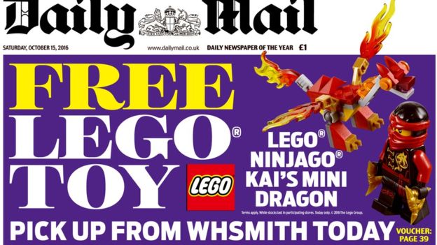 La collaborazione Lego-DailyMail è finita