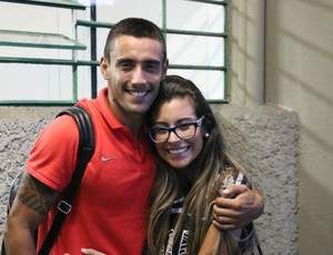 Ruschel con la moglie