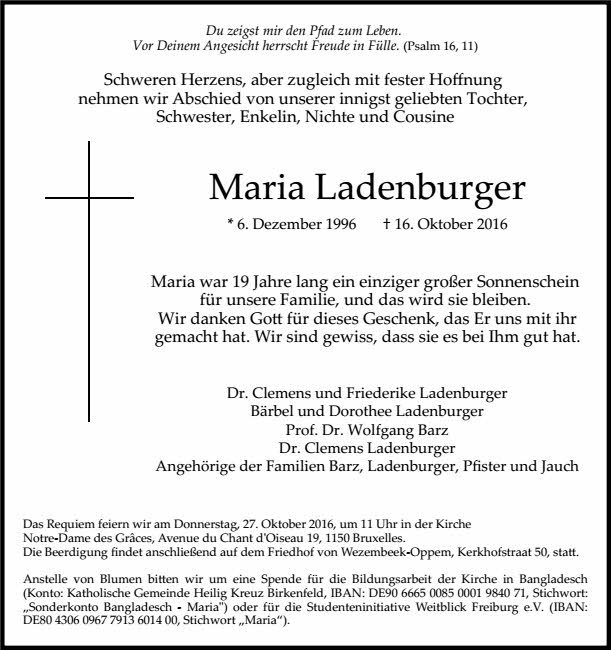 Maria Ladenburger