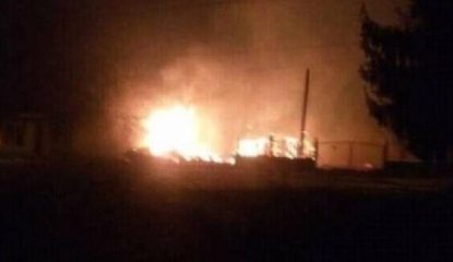 Convoglio deraglia e provoca un esplosione