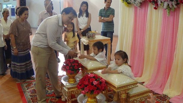 Foto durante il matrimonio