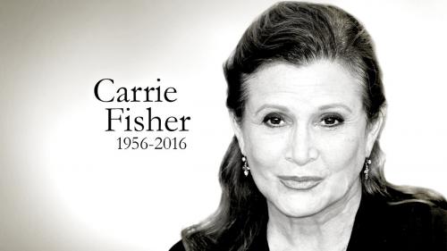 Addio a Carrie Fisher
