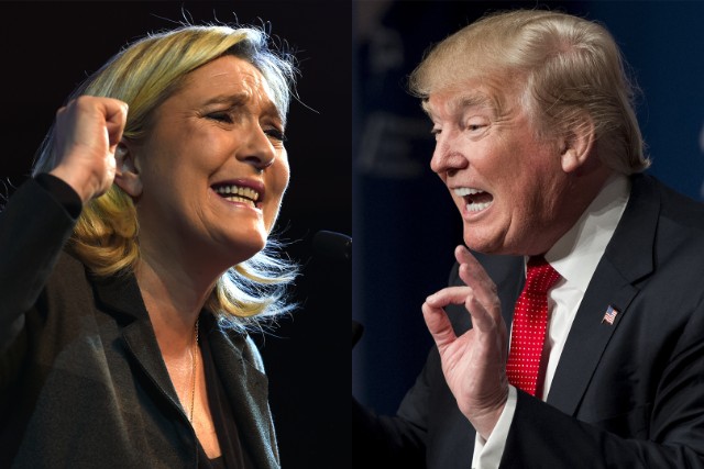 Marine Le Pen e Donald Trump