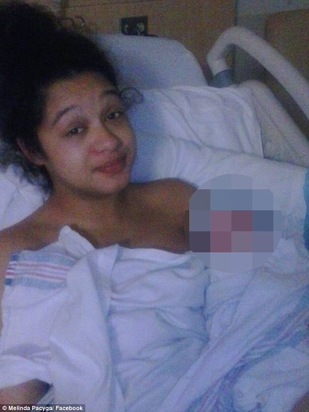 Jazmine con il figlio