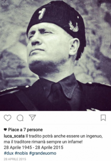 Il post su Instagram