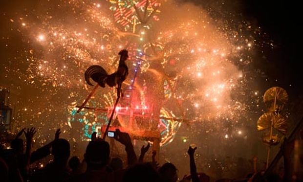 Fuochi d'artificio a Cuba, incendio