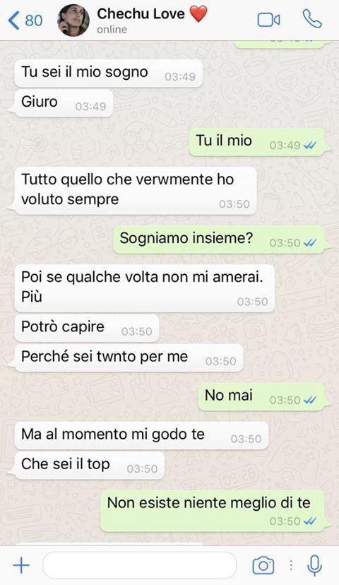 Messaggi privati Cecilia e Moser