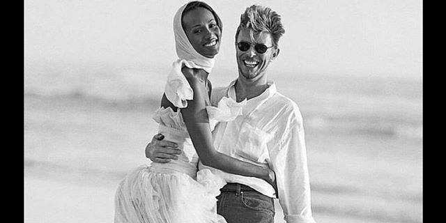 Foto di Iman e David Bowie