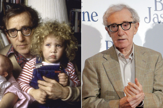 Dylan da piccola e il padre Woody Allen