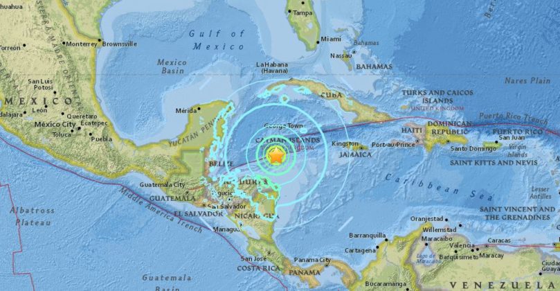 Caraibi, terremoto