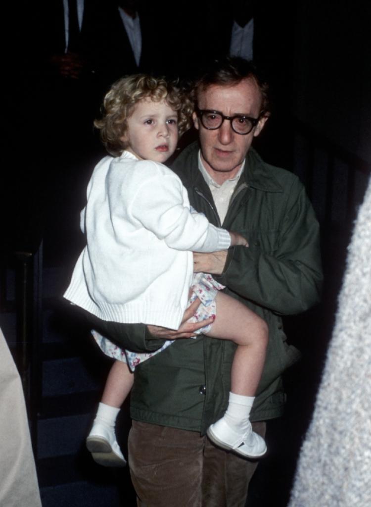 Il regista Woody Allen con la figlia Dylan