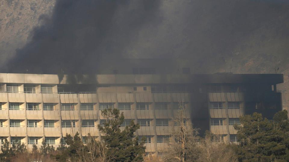 Incendio durante l'attentato