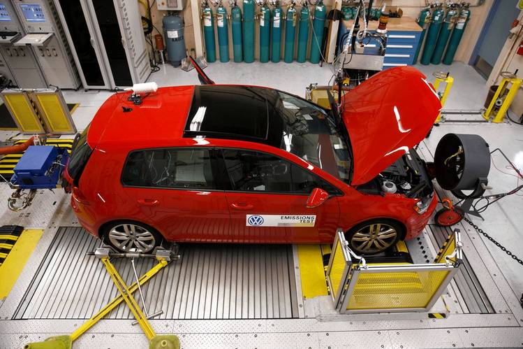 Volkswagen durante alcuni test