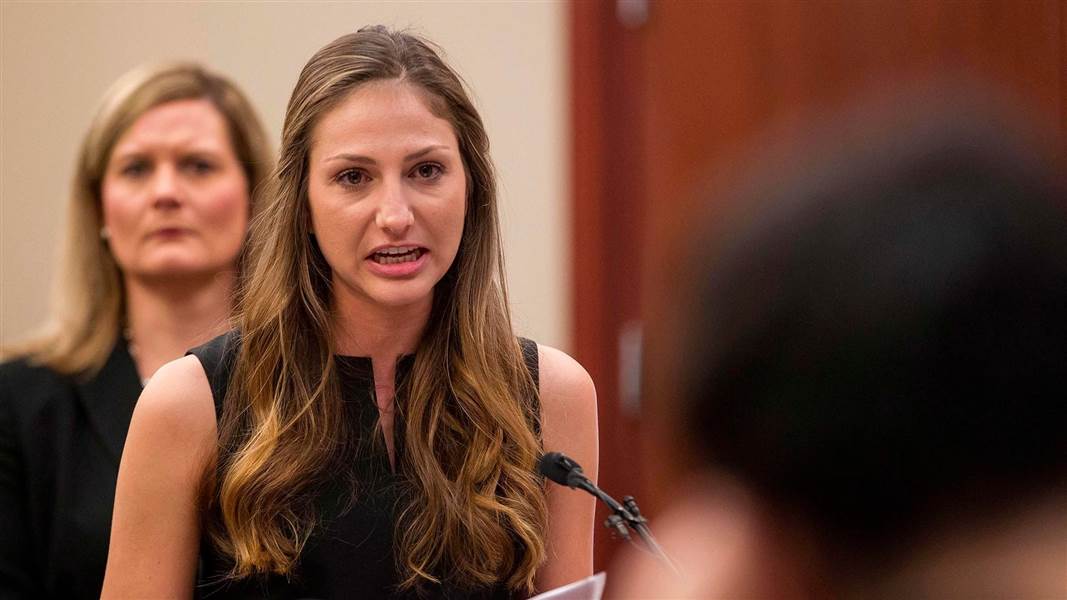 Una delle atlete vittima di abusi