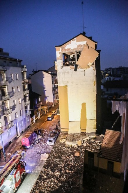 Palazzina coinvolta dall'esplosione