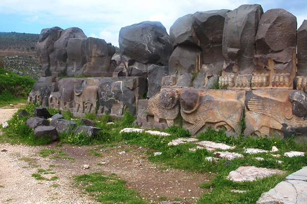 La facciata del tempio Ain Dara, Siria