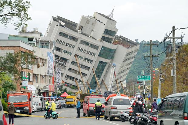 Edificio pericolante a Taiwan