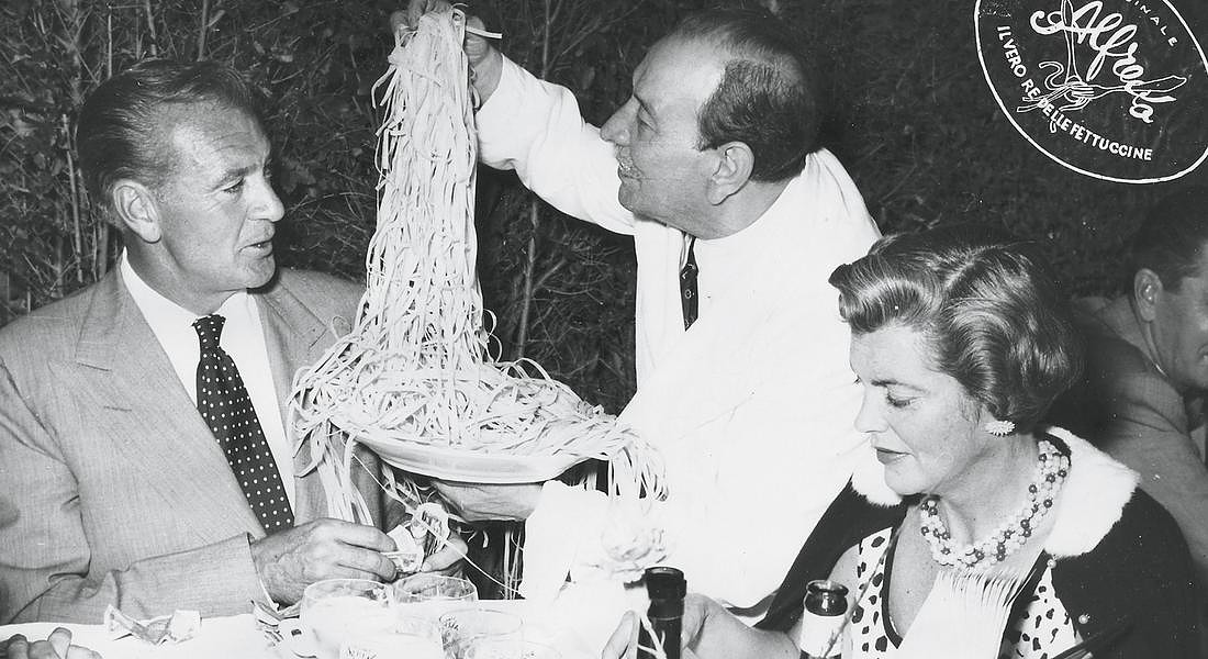 Gary Cooper e Moglie con Alfredo