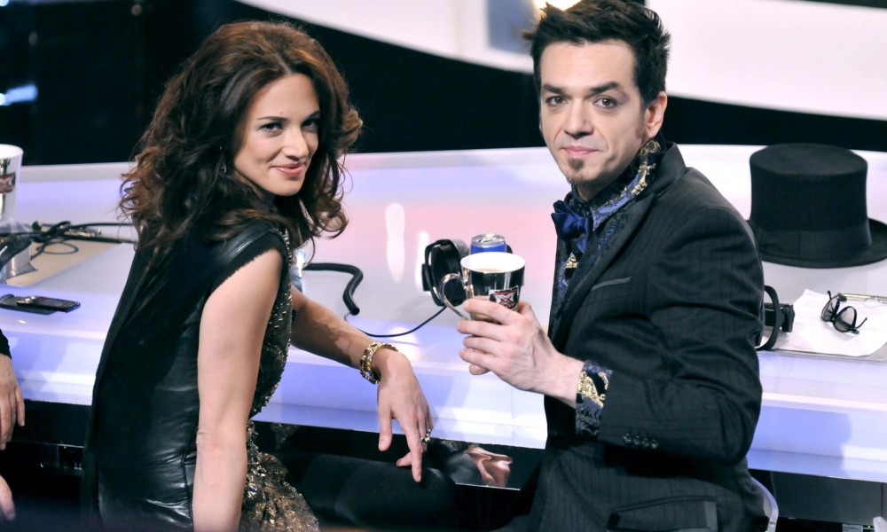 Morgan insieme all'ex moglie Asia Argento