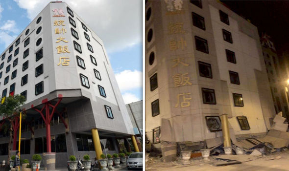 Piano terra crollato, Taiwan