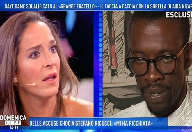 Baye si scusa con la sorella di Aida