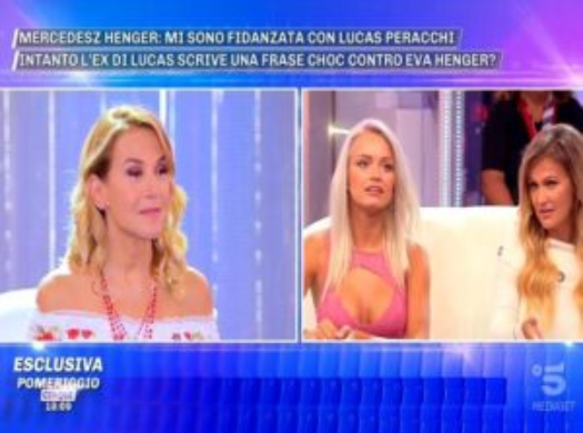 Pomeriggio 5, Silvia Corrias contro Mercedesz e Eva Henger
