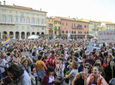 Verona, manifestazione a sostegno della Legge 194.