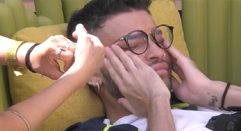 Cristian Imparato in lacrime