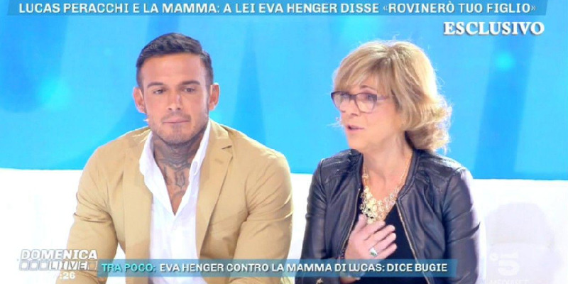 Lucas Peracchi e la madre Bonnie