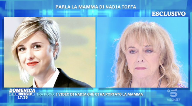 Domenica Live, madre Toffa